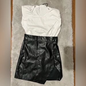 Zara White Muscle Tee Sleeveless Crop Top